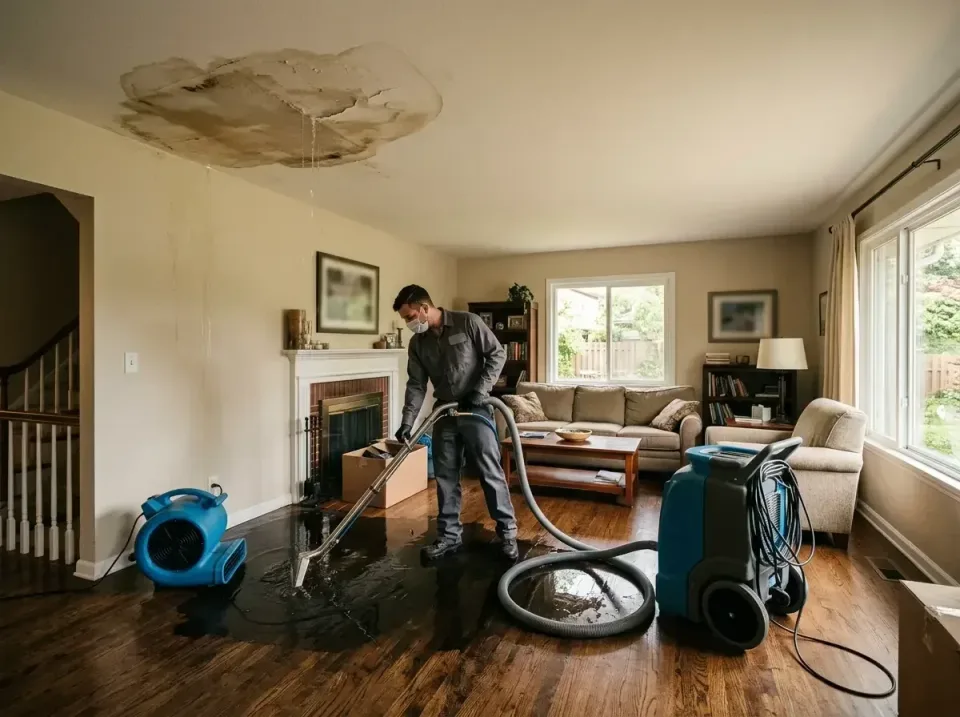 attic-pipe-burst-ceiling-drip-008 — frequently asked questions, Water Damage Restoration & Carpet Care in Tilton, IL
